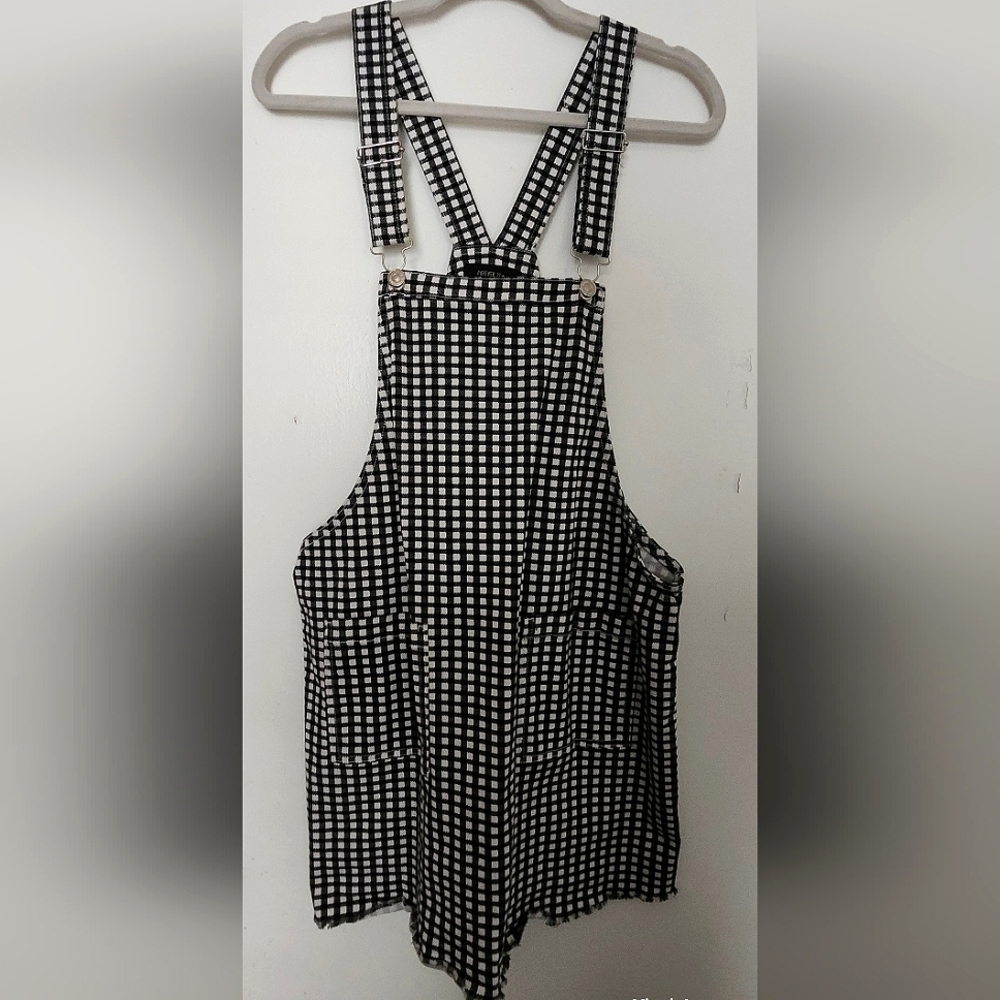 Forever21+ Gingham Overall Dress